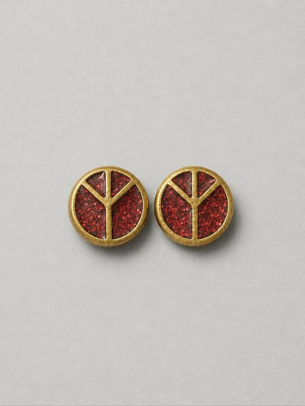 Gold-Tone Men’s Cufflinks - Classic Round Design